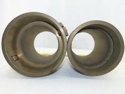 6C Type C  Brass 6" Camlock Coupling Fitting Male And Female Set Missing Seal