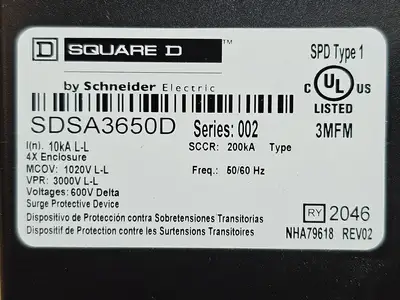 NEW SQUARE D SDSA3650D