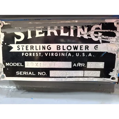 USED STERLING SYSTEMS 20X16WT
