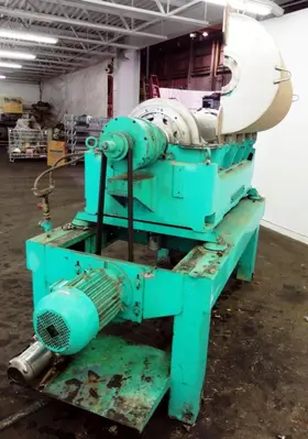 Sharples P3400 (14 x 48) tricanter centrifuge, 316SS.