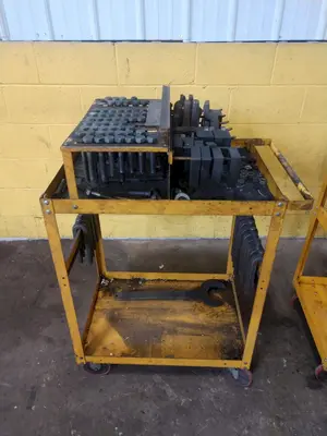 T-SLOT HOLD DOWN BOLTS & TOOLING WITH CART: STOCK #14951