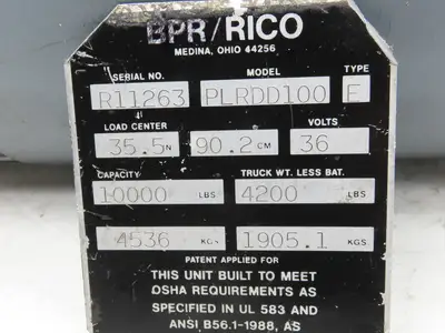 BPR Rico 00-28851N DC Drive Motor 24VDC Off PLRDD100