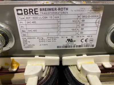 USED BREIMER-ROTH BDF 13000 UL-CSA