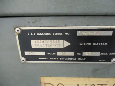16" Jones and Lampson, optical comparator, surface & profile illumination