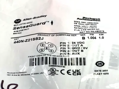 New | in-Stock Allen-Bradley SensaGuard 24V DC Non‑Contact Safety Switch Switch Parts Michigan US | Maverick Industrial Sales #1393735