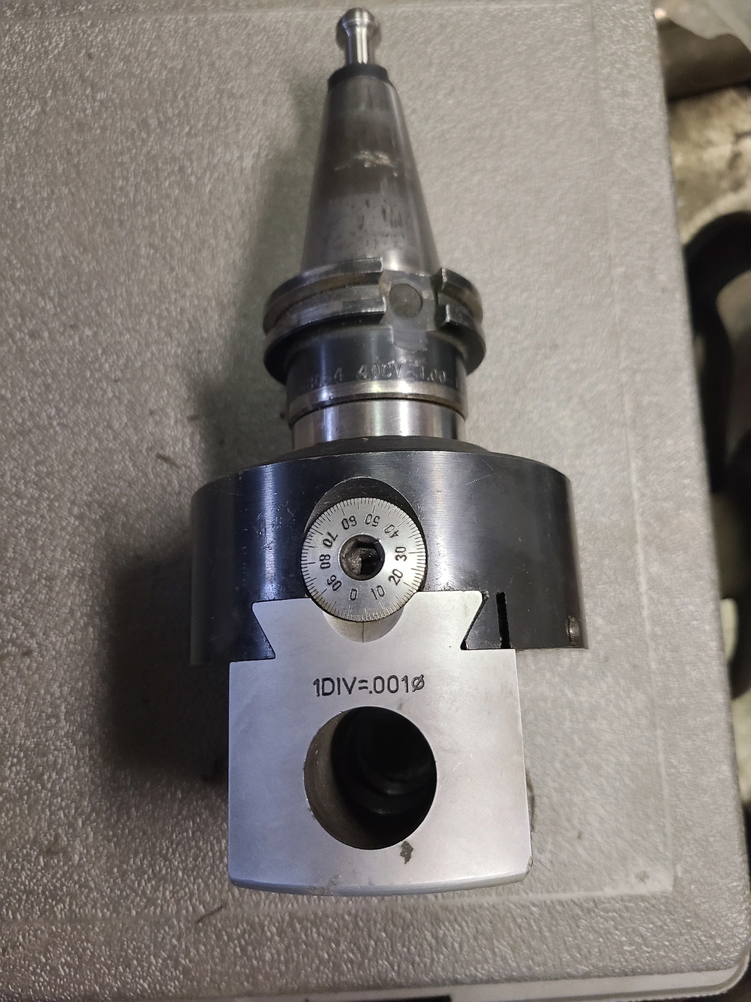USED COLLIS cv40 mill arbor 100mm Dia head 1inch bar cap