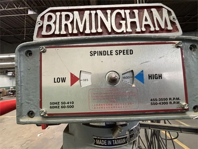 Birmingham BPV-3949 Vertical Milling Machine