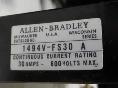 USED ALLEN BRADLEY 1494V-DS30 SER A