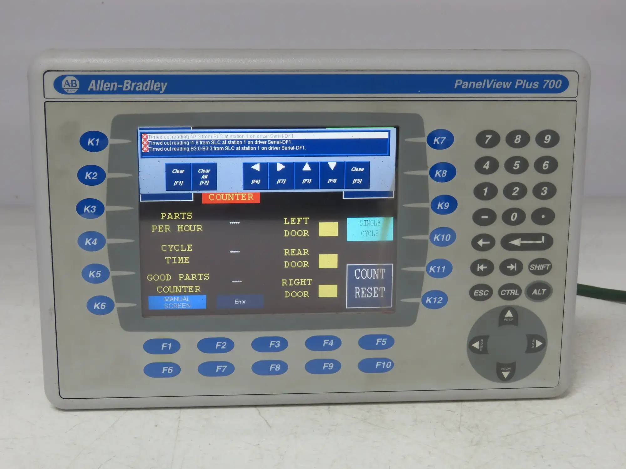 Allen Bradley 2711P-RDB7C PanelView Plus 700 Keypad/Touch with Module 2711P-RP1A