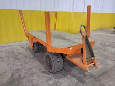 (2) 72" X 36" A STREICH & BROS HEAVY DUTY FLAT BED TOW CARTS: STOCK #23688