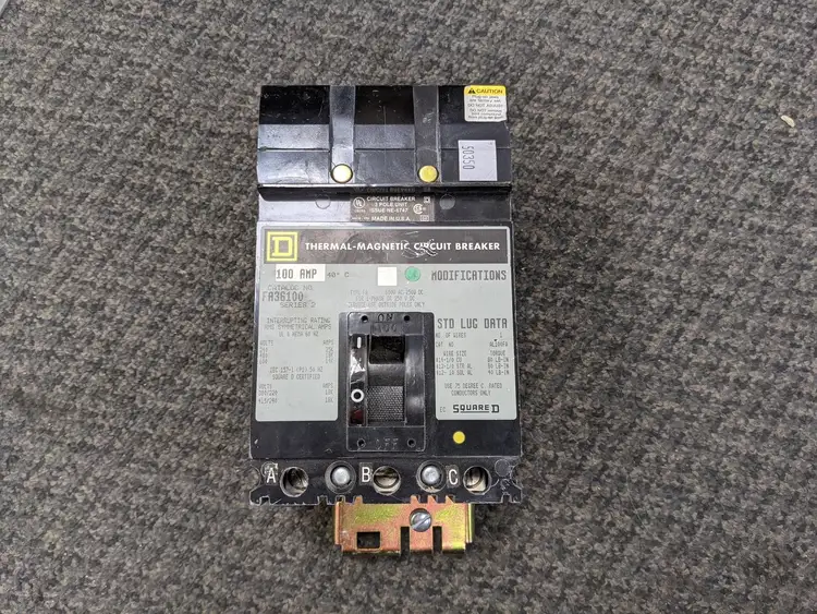 Used SQUARE D FA36100 Switchgears British Columbia CA | Lenmark #244386