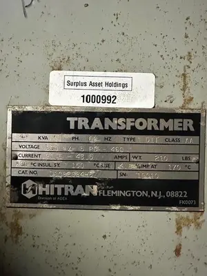 Used HITRAN _UNKNOWN_ Transformers | Surplus Asset Holdings #1203146