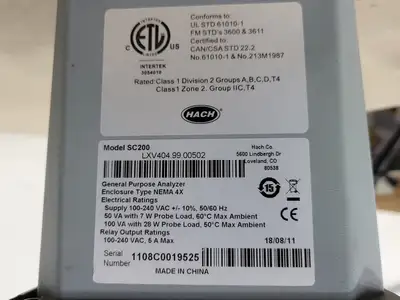USED 2011 HACH SC200