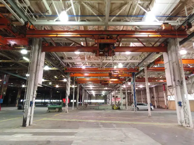 Cleveland Tramrail P&H 11 Ton Double Girder Underhung Bridge Crane 34' 10" Span