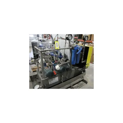 USED PRE-ENGINEERED 16 GPM LUBRICATION LUBE OIL SYSTEM COOLER