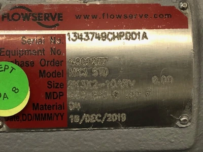 USED Durco Fowserve MK3 STD