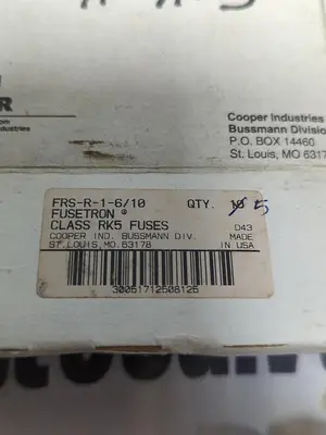 New | in-Stock COOPER BUSSMANN FRS-R-1-6/10 Miscellaneous Equipment (Electrical & Power) Ohio US | Surplus Asset Holdings #1237368