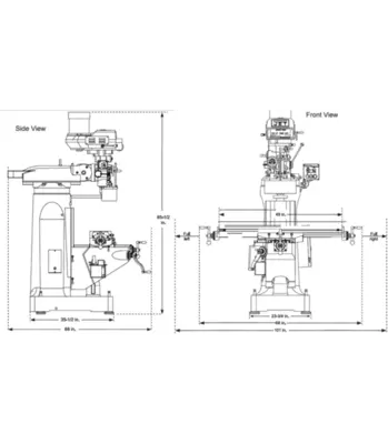 New | in-Stock JET ETM-949- Horizontal & Vertical Ram Type Mills Illinois US | Olympus Machinery Group #1351040