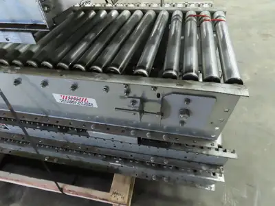Automotion 15"x 66' Belt Drive Live Roller Bed Conveyor 460V End Drive 95FPM