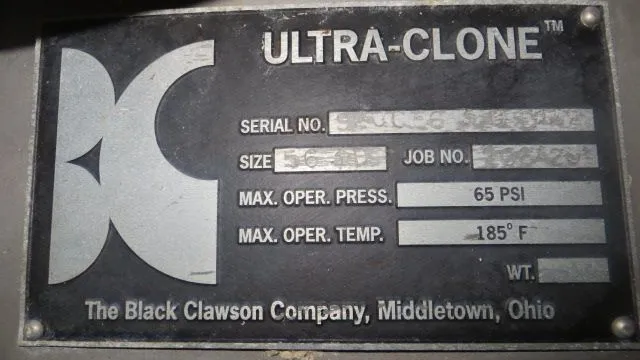 Used Black Clawson 56-3 Low Density Cleaners (Paper) Minnesota US | Peak Machinery, Inc. #288045