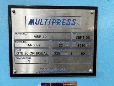 USED 2005 MULTIPRESS MULTIPRESS M5P-12 PRESS