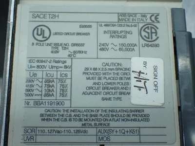 Used ABB SACET2H Circuit Breakers Ohio US | HGR 24 #878587