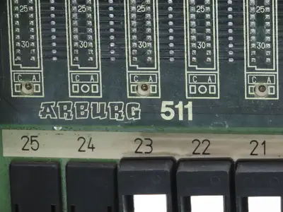 Arburg 511  25-Slot PLC Card Rack Circuit Board Chassis Injection Molder Machine