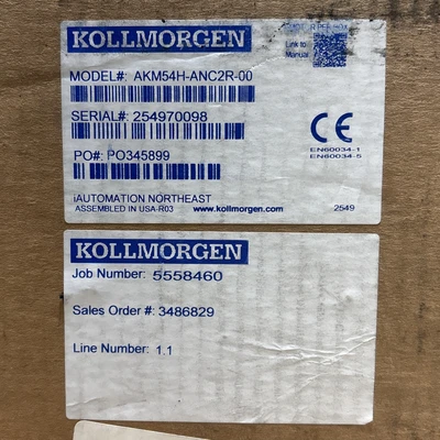 New | in-Stock Kollmorgen AKM54H-ASCNR-02 Servo Motors Indiana US | J&J Industrial Supply #1550123