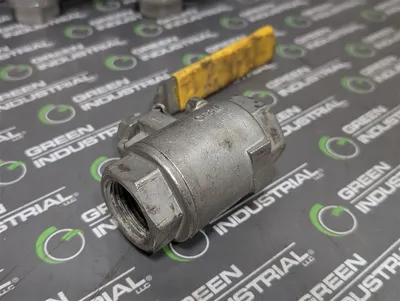 Lot of 5 Virginia CF8M Stainless Steel 1" Ball Valves 1000 WOG Used