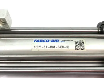 SE375-5.0-MS1-S40B-KE | Fabco Air  Dbl-Act Pneumatic Linear Guided Slide Actuator - Used