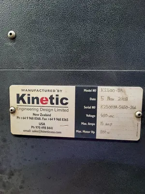 USED KINETIC SYSTEMS K2500-DA