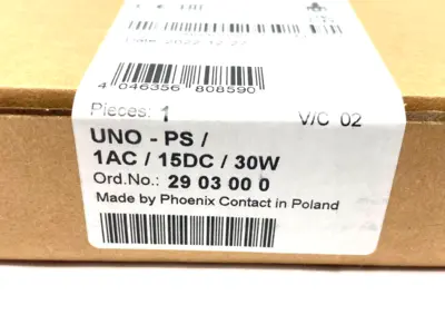 NEW PHOENIX CONTACT UNO PRIMARY SWITCHED POWER SUPPLY