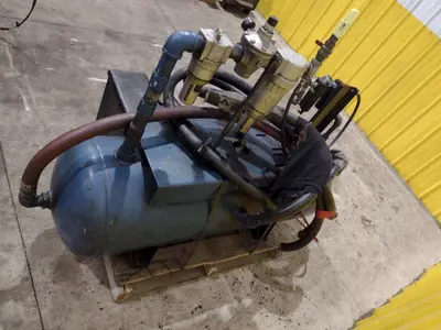 20 TON AIRAM PNEUMATIC 4 POST CUTOFF PRESS: YOBRO #24842