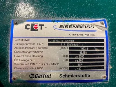 Cincinnati Argos 112P-65-20-1150-UL Extruder Counter-Rotating Twin Screw | Perry Equipment (4)