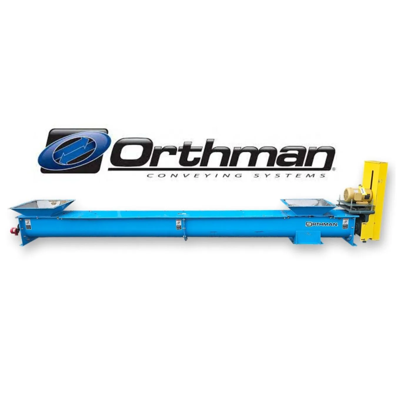 Used 12"dia. X 14' L Orthman Industrial Screw Auger Conveyor