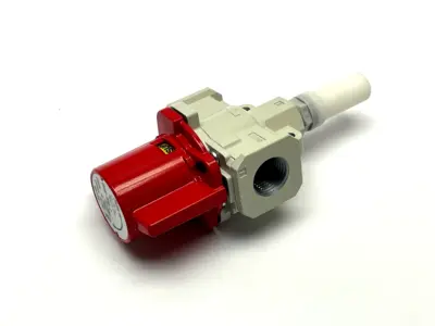 Used SMC Manual Lockout Single Action Relief Valve 3-Port Pump & Valve Parts Michigan US | Maverick Industrial Sales #1487595