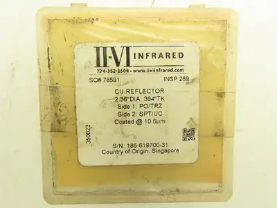 II-VI Infrared 350023 Laser Mirror Si Reflector 2.36" Diameter .394" Thick