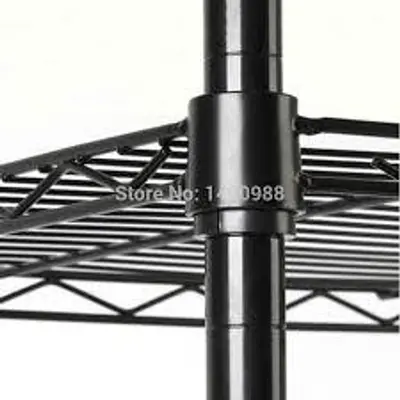 Black Epoxy Coated Shelving & Posts
