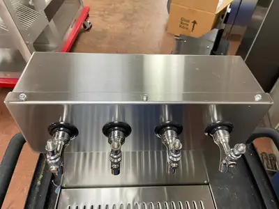Used Falcon Restaurant Supply Used Stainless Steel 4 Tap Wall Mount Beer Dispenser with Drain Beer Equipment Illinois US | Falcon Restaurant Supply #1376119