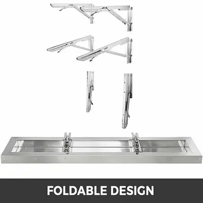 Folding concession shelf - 4' or 6' or 8'