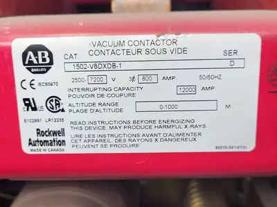5kV/1200A Medium Voltage MCC Double Structure w/ Motor Protection Relays