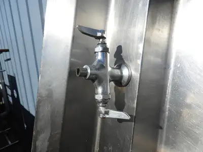 Used Falcon Restaurant Supply Used Stainless Steel Commercial L shaped Dish landing Sink - SS29 Sinks Illinois US | Falcon Restaurant Supply #1376456