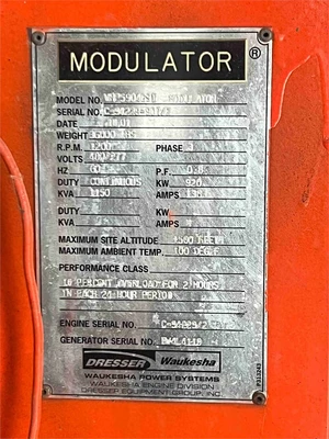 USED 2001 WAUKESHA VHP 5904 GSI MODULATOR