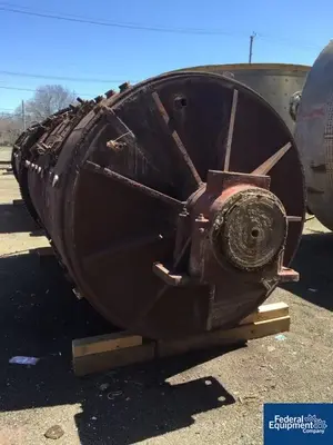 USED Paul O. Abbe 6’ x 8’ Paul Abbe Ball Mill, C/S, Jacketed, 100 HP