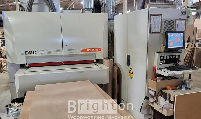Used 2007 DMC UNISAND K USED TOP AND BOTTOM WIDEBELT SANDER. Wide Belt Sanders Ontario CA | Brighton Woodworking Machinery #477004