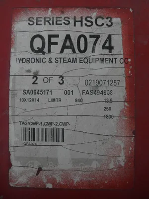 USED BELL AND GOSSETT HSC3-10X12X14 LHR