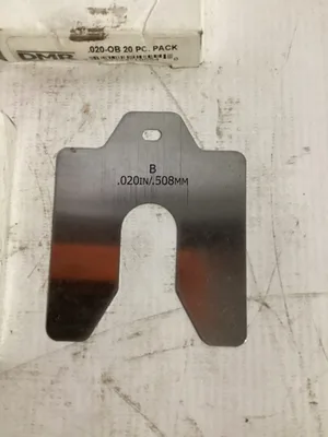 DMR .020-OB B.020 Stainless Slotted Shim Stock 3” x 3” x .020” -120pcs NIB