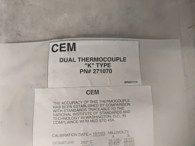 CEM 271070 Dual Thermocouple