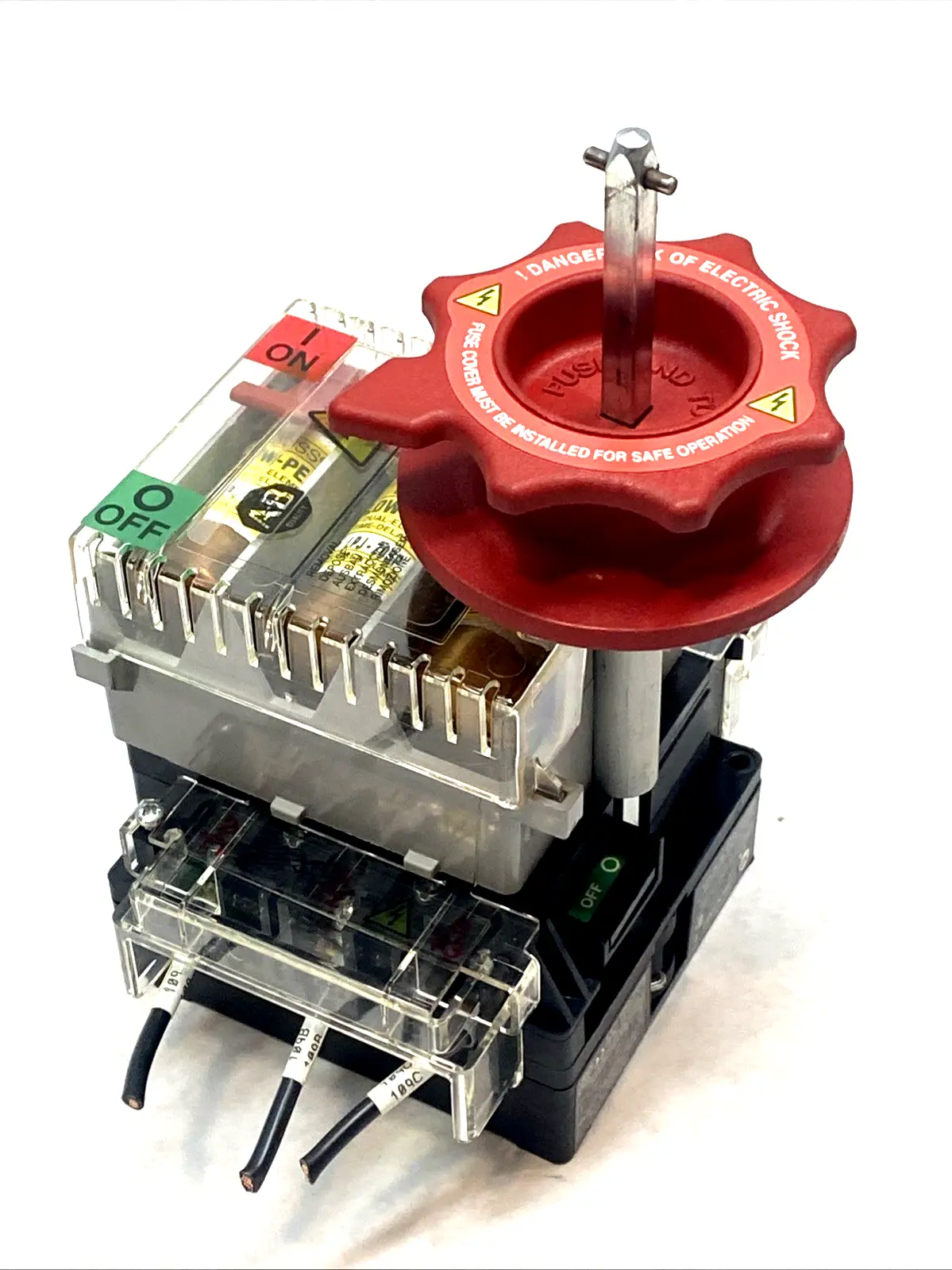 USED ALLEN-BRADLEY 3‑POLE FUSED ROTARY DISCONNECT SWITCH 600V SER B