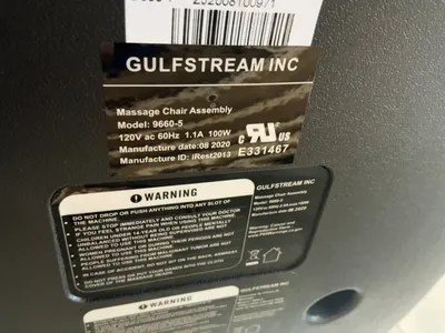 Used GULFSTREAM 9660-5 PEDICURE MASSAGE CHAIR Salon & Spa (Misc) Michigan US | Miedema Asset Management Group #1455017